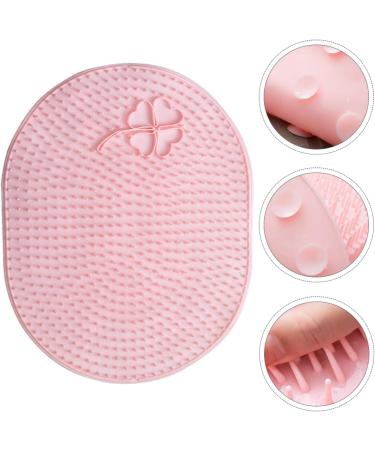 Beavorty Pink Silica Gel Shower Mat - 35x28cm Floor Pedals | Anti-Slip Water-Resistant Design for Home & Travel - Buy Online on GoSupps.com