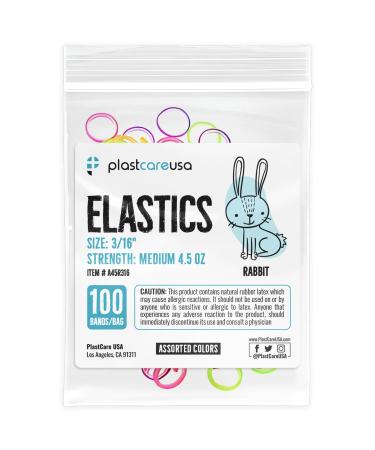 1000 Assorted Colors Orthodontic Elastic Bands for Braces | Medium 4.5 Oz Multi-Sized & Tension Dental Bands for Teeth Alignment | Latex Free | 10 Bags of 100 - Buy Online on GoSupps.com