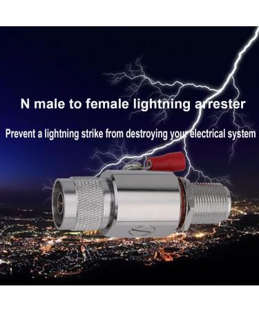 Lightning Arrestor N Male to Female Bulkhead 50 Ohm 0-3GHz with 90V Gas Tube - Buy Online on GoSupps.com