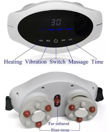 Native Electrical Waist Massage Belt | Bian-Stone Friction Belly Instrument | 60 C Hot Compress & 4 Vibration Modes for Ultimate Relief | International Shipping Available - Buy Online on GoSupps.com