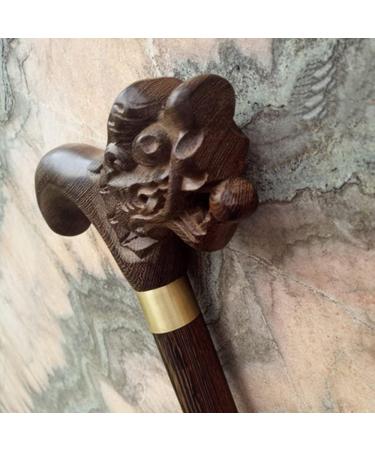 WoodeCane Solid Walking Stick WoodeCane Wenge Faucet Crutches Seniors Cane Walking Stick for The Elderly Caddy Rosewood Walker for Elderly Run forward - Buy Online on GoSupps.com