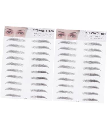 FOMIYES 6 Pcs 3d Eyebrow Stickers Beauty Kit Brow Shaper Makeup Eyebrow Transfer Man Stencil Cosmetic 1 count (Pack of 1) Blackx3pcs - Buy Online on GoSupps.com