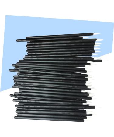 DRESSOOS 100pcs Makeup Gadgets White Wand Applicator Eyeliner Liquid Eyeliner Brush Makeup Stick Soft Head 15cmX10cm Black - Buy Online on GoSupps.com
