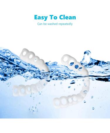 Frenzify Instant Cosmetic Tooth Veneers | Perfect Smile Snap-On Dentures | 2 Pairs - Upper & Lower - For Flawless Teeth - Buy Online on GoSupps.com
