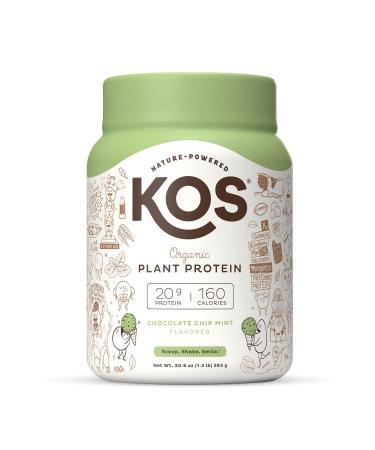 KOS Organic Plant Based Protein Chocolate Chip Mint 1.3 lb (590.7 g)