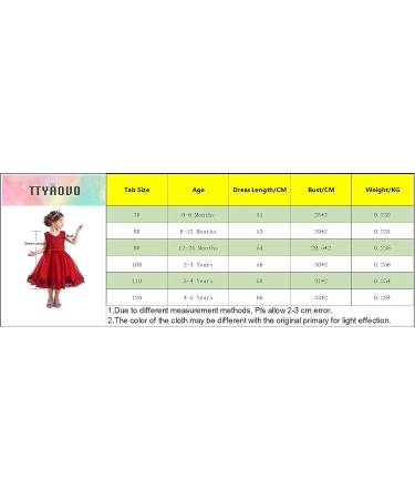 TTYAOVO Baby Princess Dress 6-12 Months - Red Baptism Christening Tutu Gown for Wedding Pageant - Buy Online on GoSupps.com