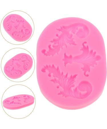 OUNONA Embossed Silicone Mold Non Stick Nonstick Vintage Decor Silicone Molds Silicone Making Mold Quick Demould DIY Mold Flexible Fondant Mold Edge Mold Clay Cake Mold Pink - Buy Online on GoSupps.com