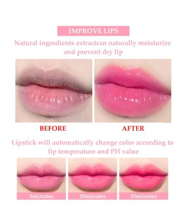 Clear Color Changing PH Tinted Lip Gloss Set for Women Girls - Pink Mood Hydrating Lip Oil Balm Stain Glaze Pack - 3Pcs (1.02 Fl Oz) - Buy Online on GoSupps.com