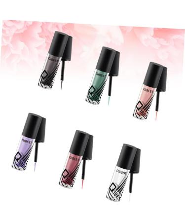 FOMIYES 6pcs Glitter Eye Shadow Sparkling Liquid Eyeliner Shiny Eyeshadow Flash Liquid Eyeshadow - Buy Online on GoSupps.com