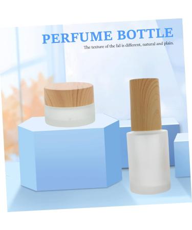 POPETPOP 1 Set Manicure Tools Push down Dispenser Bottle Cosmetic Bottle Makeup Remover Bottle Nail Polish Remover Container Empty Cosmetic Jars Glass Wooden Multipurpose Travel 10X3.5X3.5CM Yellow - Buy Online on GoSupps.com