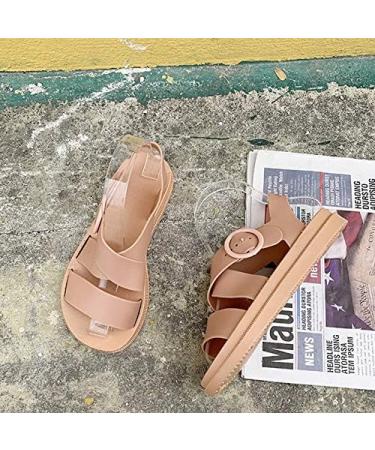 Shop Wedge Heel Women Sandals - Summer Platform Casual Adjustable Buckle Peep Toe Shoes - Size 7.5 - Buy Online on GoSupps.com