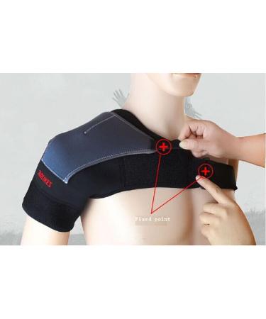 Elastic Compression Shoulder Brace Support for Men & Women - Right Shoulder Wrap & Sleeve Protector - Buy Online on GoSupps.com