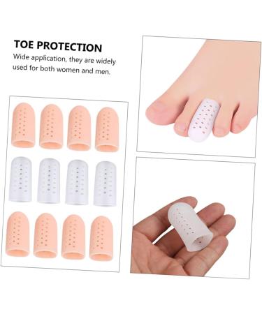 Healifty 12 Pairs Toe Splitter High Heel Protectors - Silicone Gel Toe Sleeves for Ingrown Toes - Breathable & Assorted Colors - Buy Online on GoSupps.com