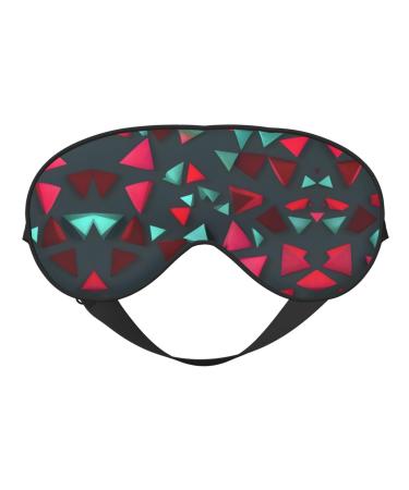 Triangular Pattern Eye mask Soft Elastic and Adjustable Nighttime Comfort Sleeping mask Suitable for Both Men and Women