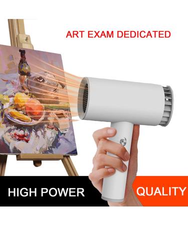 Cordless Hair Dryer with Hot and Cold Air Portable Rechargeable Hair Dryer Handheld Travel Hair Dryer for Art Painting/Indoor/Outdoor - Buy Online on GoSupps.com
