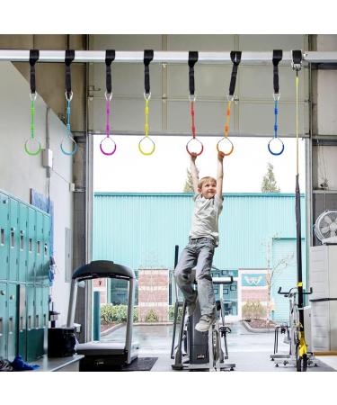 7PCS Colorful Ninja Rings Kit for Kids & Adults - Playground Gymnastic Ring Fitness Set - American Ninja Warrior Obstacle Course Accessories - Buy Online on GoSupps.com