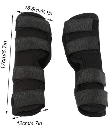 2PCS Dog Leg Brace Dogs foreleg/Rear Legs Surgical Injury Wound Protector Hock Joint Wraps Kneecap for Injuries Sprains Arthritis (Black M) - Buy Online on GoSupps.com