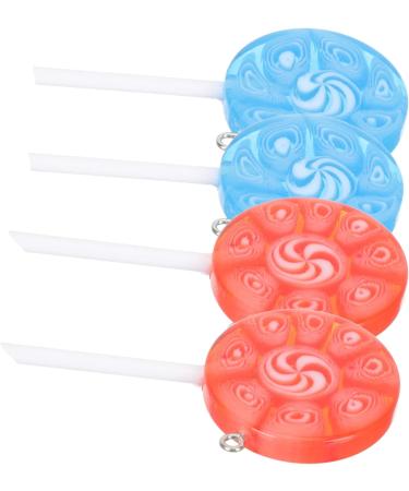 STOBOK 12 pcs lollipop pendants resin charm necklace Accessories delicate pendant jewelry making accessories Model key ring hangings jewelry delicate lollipop charm Bracelet Dessert 6X3CMx5pcs Assorted Colorx5pcs - Buy Online on GoSupps.com