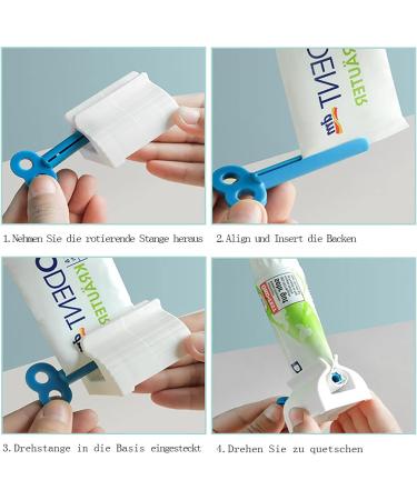 NUWIQ Tube Squeezer - Multi-Use Tube Press for Toothpaste Hand Cream & Mustard - 6 Pieces in 3 Colors - Perfect for Home & Travel - Buy Online on GoSupps.com