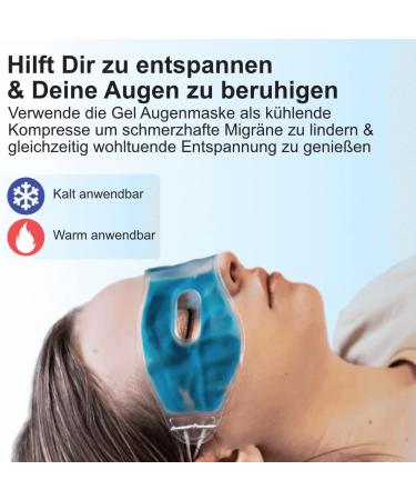 IEA Medical Eye Mask Cooling - 3 Reusable Masks for Headaches Migraines & Swollen Eyes | Hot & Cold Therapy | Anti-Dark Circles Solution - Buy Online on GoSupps.com