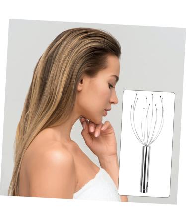 Tovinanna 1PC Silver Massage Claw Tool - Ultimate Scalp Massager for Relaxation & Glow - 28x7x7cm - Buy Online on GoSupps.com