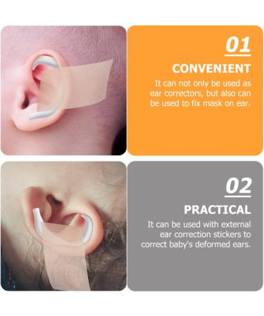 TOYANDONA Protruding Ear Corrector - 5 Pairs Silicone Auricle Correction for Newborns | Ear Aesthetic Support & Earring Pads - Buy Online on GoSupps.com