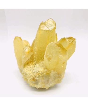 1pc 400g-500g Orange Natural Yellow Phantom Quartz Stone Cluster Crystal Cluster Decor - Buy Online on GoSupps.com