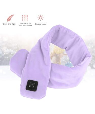 Saluaqui Waterproof Winter Heating Scarf - Skin-Friendly Smart Heated Scarf for Winter Hiking in Purple | International Shipping Available - Buy Online on GoSupps.com
