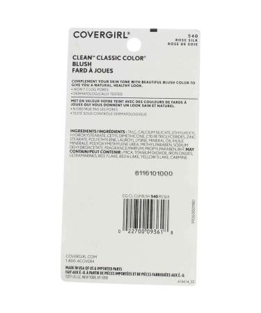 Covergirl Classic Color Blush Rose Silk 540 0.3 oz (Pack of 3) - Buy Online on GoSupps.com