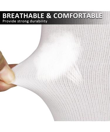 Ailaka Zipper Compression Socks 15-20 mmHg for Men Women | Closed Toe Support | Graduated Medical Varicose Veins Hosiery | Perfect for Athletics, Running, Flight Travel | Edema, Pregnancy Support | Small/Medium White - 1 Pair - Buy Online on GoSupps.com