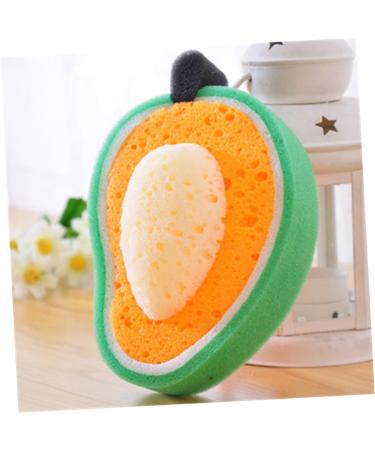 FRCOLOR 12 Pcs Soft Exfoliating Sponge Loofahs - Bath Pouf Scrubber for Cleaning & Shower - Earth Tones Fruit Shaped Sponges for Kids - Buy Online on GoSupps.com