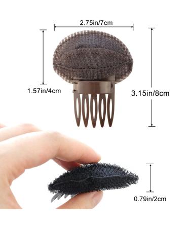 TCOTBE 4 Pcs Fluffy Hair Cushion Bump Up Volume Base Styling Clip Comb Set - Women's Invisible Hair Pad Insert Tool for Fluffy Bangs & Front Hair Accessory - Buy Online on GoSupps.com
