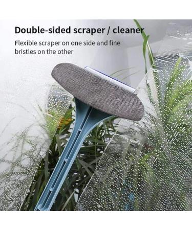 TEAFIRST Multifunctional Glass Cleaner Screen Brush Double Sided Window Cleaning Tool (Blue - Small) - Buy Online on GoSupps.com
