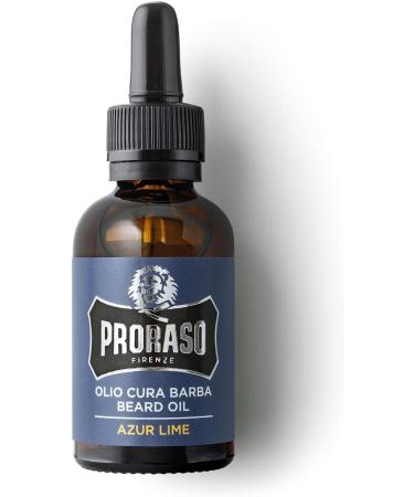 Proraso Azur Lime Beard Oil 30ml - Softens, Protects & Promotes Healthy Beard Growth - Made in Italy - Buy Online on GoSupps.com