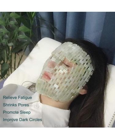 RODEREK Natural Jade Face Mask | Hot & Cold Therapy for Puffiness Relief | Beauty Massage Tool for Migraine & Relaxation | Xiuyan Jade - Buy Online on GoSupps.com
