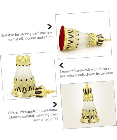 Healeved Essential Oil Bottle Crown Perfume Bottle Empty Essential Oil Container Empty Perfume Container Portable Perfume Bottle Refillable Bottle Glass Sample Bottle Glass Perfume Bottle - Buy Online on GoSupps.com
