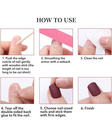 Coffin False Nails Press on Nails French Long Fake Nails Ballerina Acrylic Stick on Nails 24pcs for Women and Girls (Color : Pink Size : P) - Buy Online on GoSupps.com