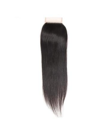 Buy Mila Real Hair Lace Closure (4x4) - Free Part Glow Brazilian Virgin Remy Hair - Natural Black 16/40cm - Premium Quality Human Hair Closure - Buy Online on GoSupps.com