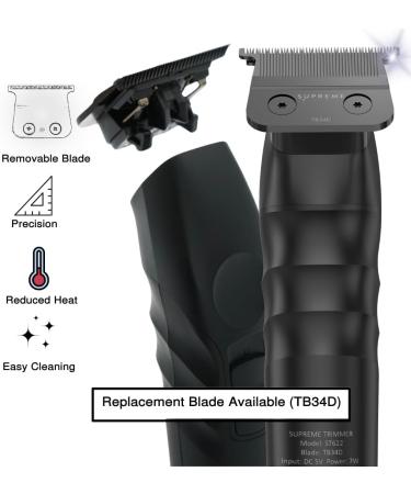 Buy Supreme Trimmer Detachable Deep Tooth Blade TB34D - Compatible with 2SPEE Trimmer ST622 for Smooth Finishes & Easy Cleaning | International Shipping Available - Buy Online on GoSupps.com