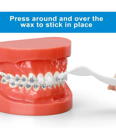 (10 Pack) Dental Wax for Braces & Aligners - 50 Premium Orthodontic Wax Strips - Buy Online on GoSupps.com