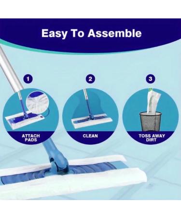 Dry Sweeping Cloths Refills - 100X Sweeping Pads for Dry Mops - Pet Sweeping Refills Cloths Dusting Cloths Soft Duster Refills for Most Square Mops - Buy Online on GoSupps.com