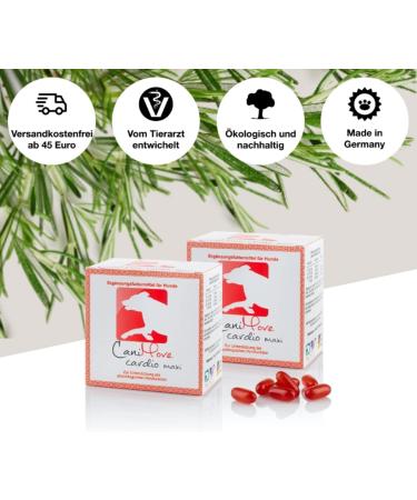 Canimove Doppelpack (200 Capsules) - Veterinary-Approved Support for Heart Function in Large Dog Breeds - Buy Online on GoSupps.com
