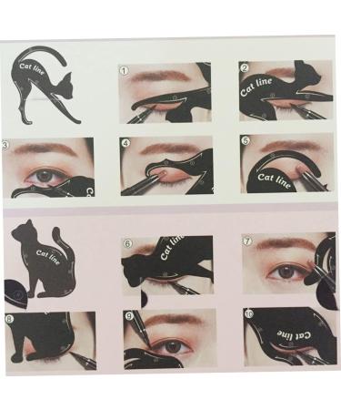 FRCOLOR 2pcs Shape Template Applicators Professional Smoky Liner Multifunction Eyeshadow Plate Matte Eye - Buy Online on GoSupps.com