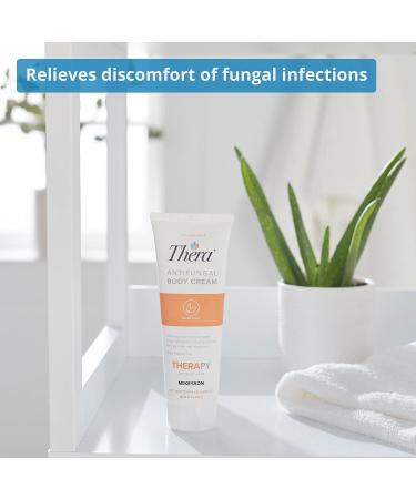 Thera Antifungal Body Cream 2% Miconazole Nitrate - 4 oz - Moisturizes Skin, Fights Athlete's Foot, Jock Itch & Ringworm - Buy Online on GoSupps.com