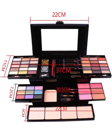 MUUZONING 39 Colors Mix Makeup Palette Set - Daily Use Toiletries Kit with Eyeshadow, Concealer, Lip Gloss, Pressed Powder and Blusher - Buy Online on GoSupps.com