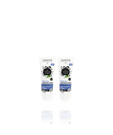 Sante Organic Toothpaste Myrrh 2 x 75 ml for caries, periodontal disease and tartar build-up (recommended for homeopathic treatment)