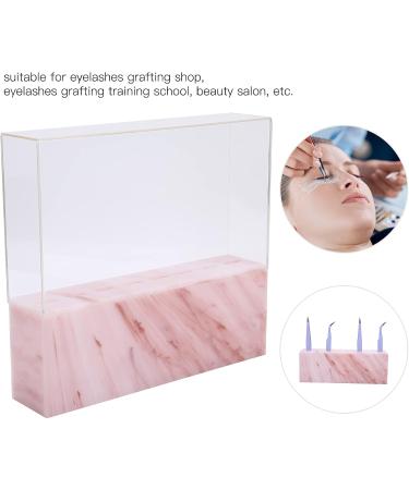 YAOGOHUA 8 Holes Tweezers Holder Tweezer Display Stand Storage Rack with Dust Cover for Salon (Pink Marble dustproof Model) - Buy Online on GoSupps.com