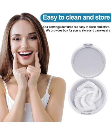 Buy 2 Couples False Teeth Veneers Provisional Dental Prosthesis - Fake Teeth Set with Mini Tweezers & Tooth Bleaching for Men & Women - International Shipping Available - Buy Online on GoSupps.com