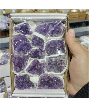 Natural Stones Natural Crystal 1 Box Natural Raw Amethyst Quartz Purple Crystal Cluster Stones Specimen Home Decoration Crafts Decoration Ornament Power Stone Crystal Natural Ston ningxiao - Buy Online on GoSupps.com