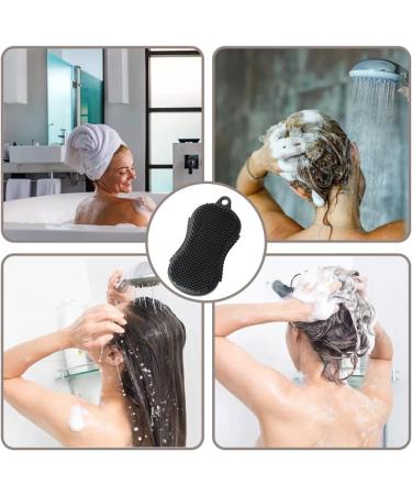 Flexible Silicone Body Scrubber & Scalp Exfoliator - Dandruff Brush for Baby Shower Bath - Men, Women & Kids - Buy Online on GoSupps.com
